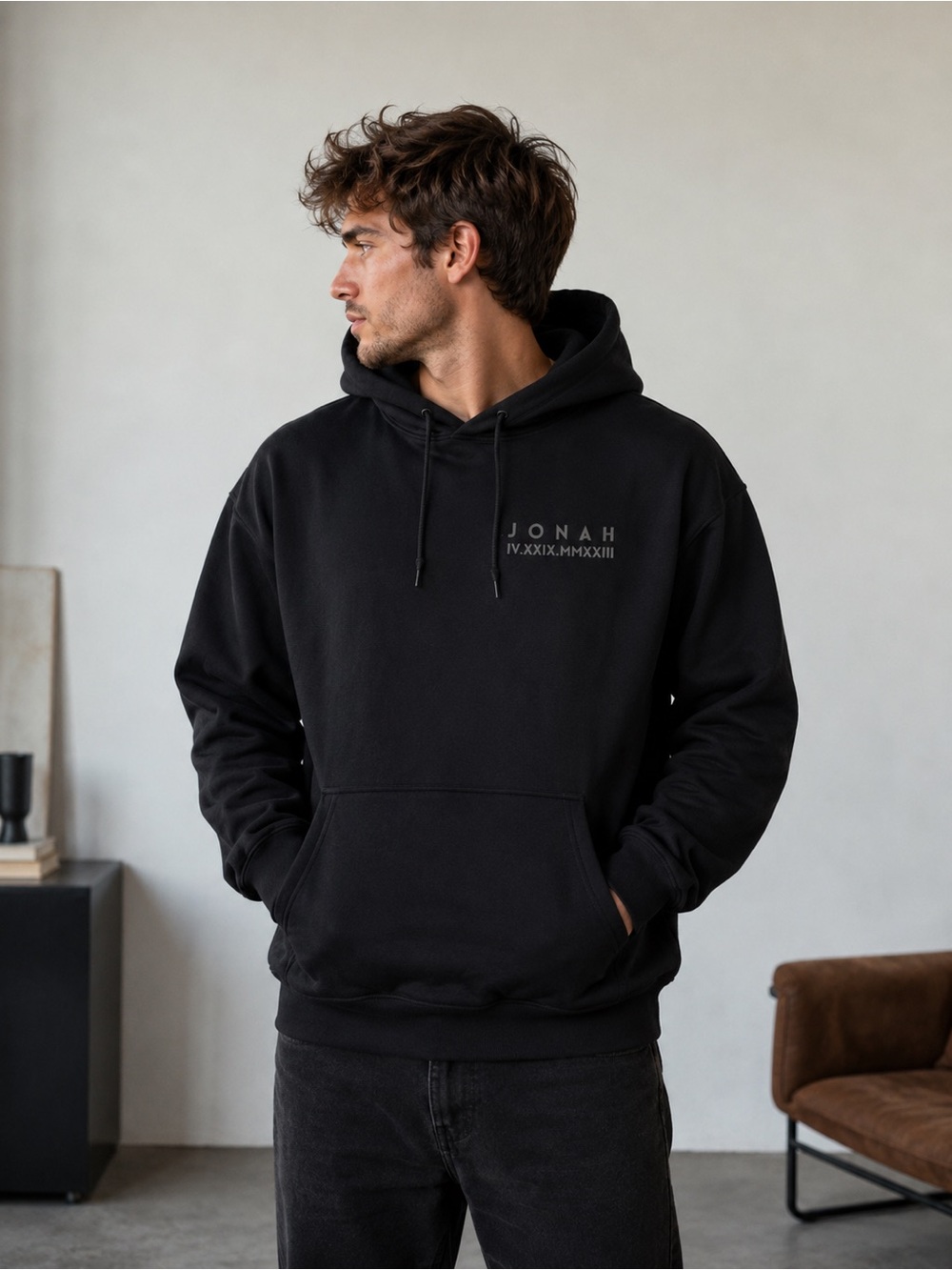 Gildan hoodie. Black Large